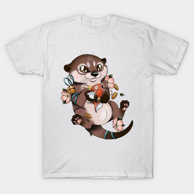otter T-Shirt by sample the dragon